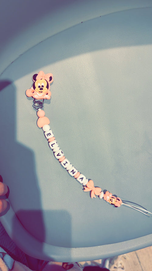 Attache tetine perles