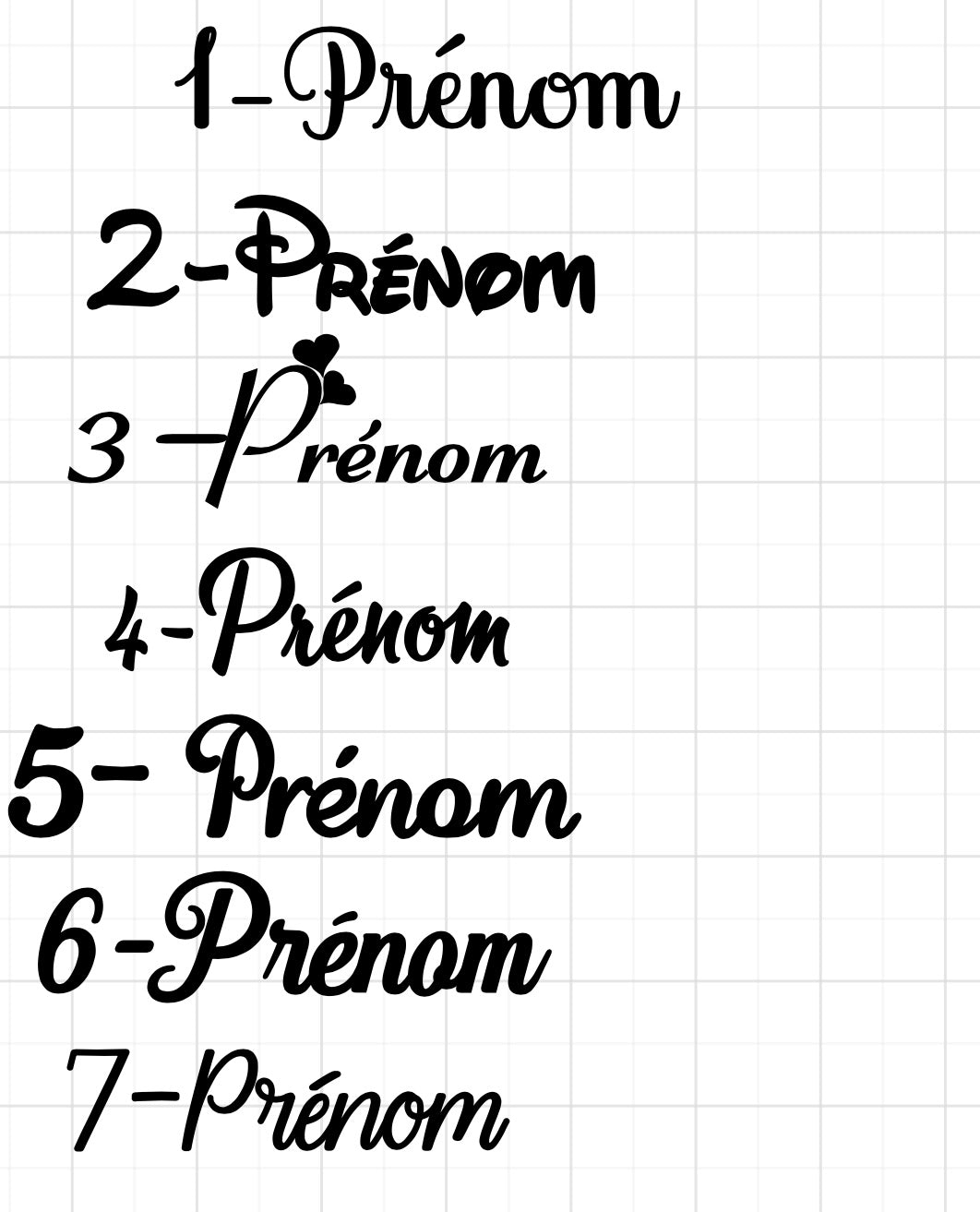 Ensemble bebe acrylique