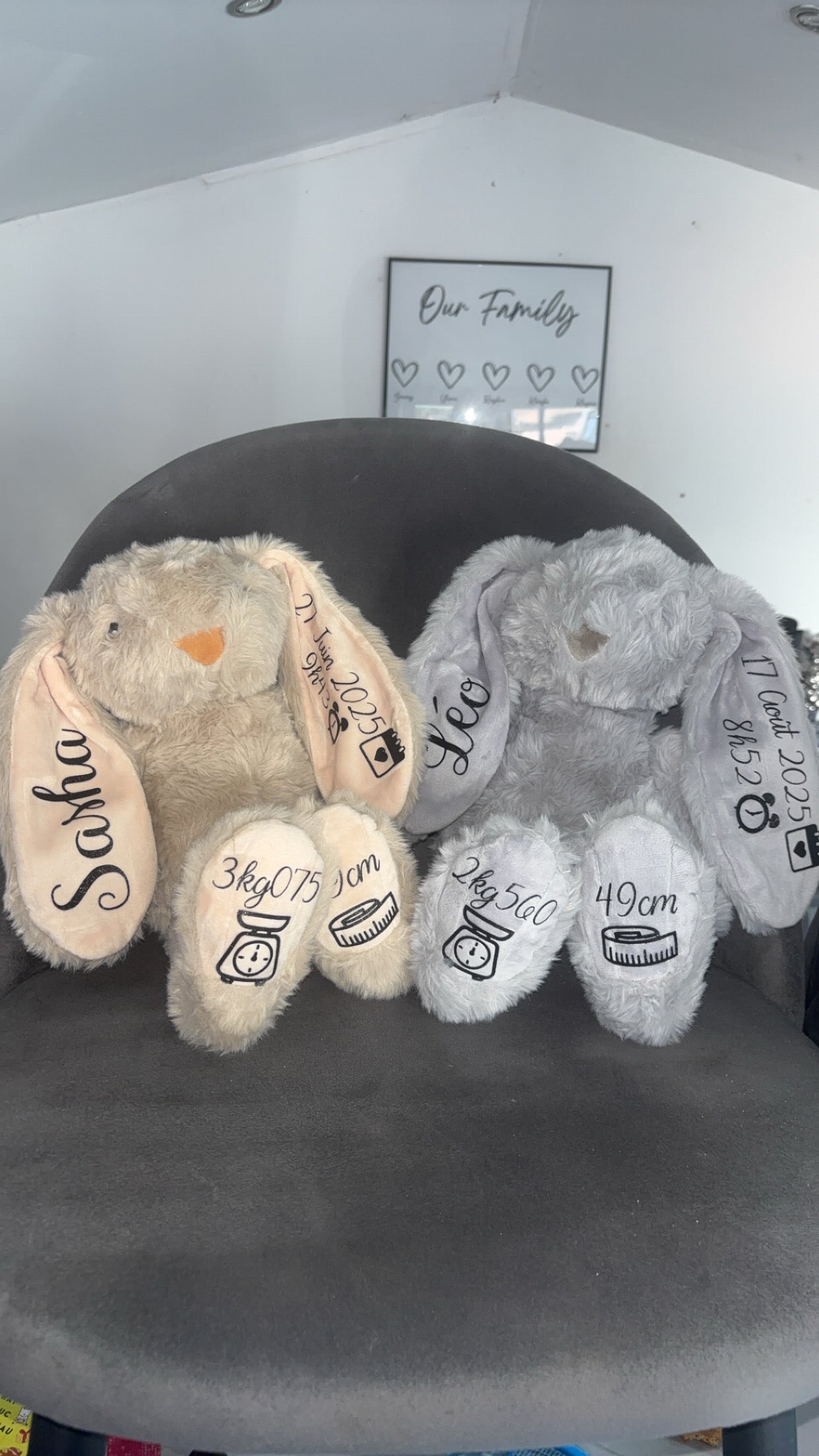 Lapin souvenir de naissance