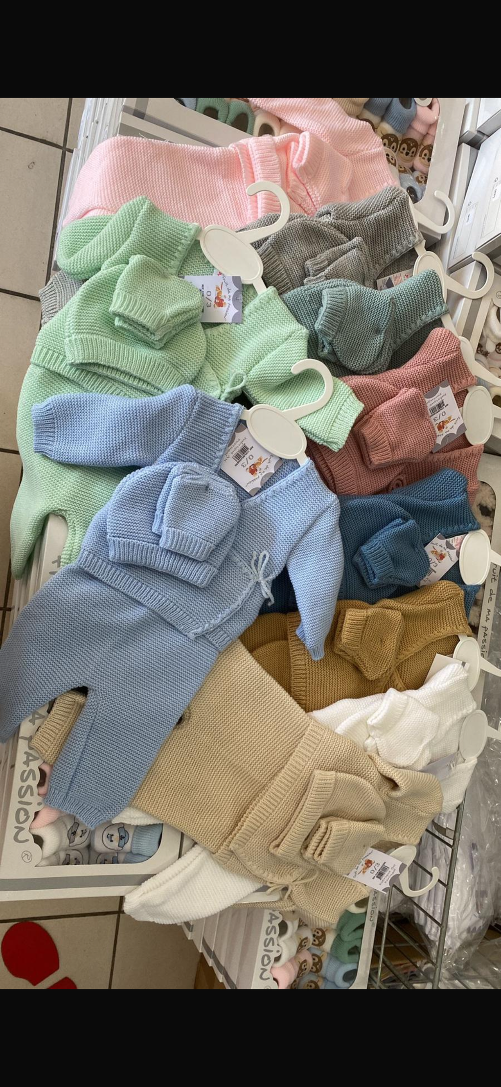 Ensemble bebe acrylique